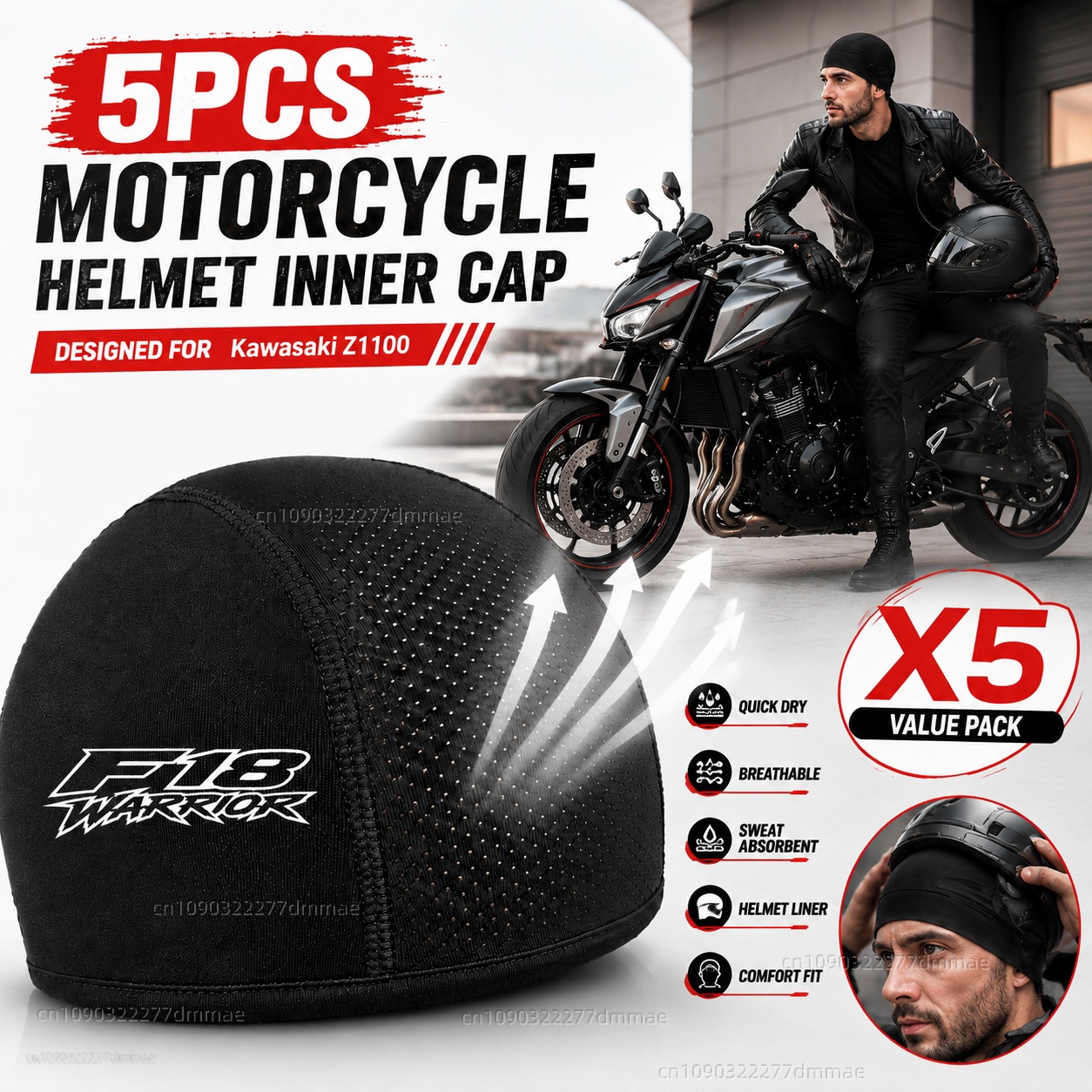5pcs Motorcycle Helmet Inner C - Motorcycle Gear Helmets ulasan dan harga