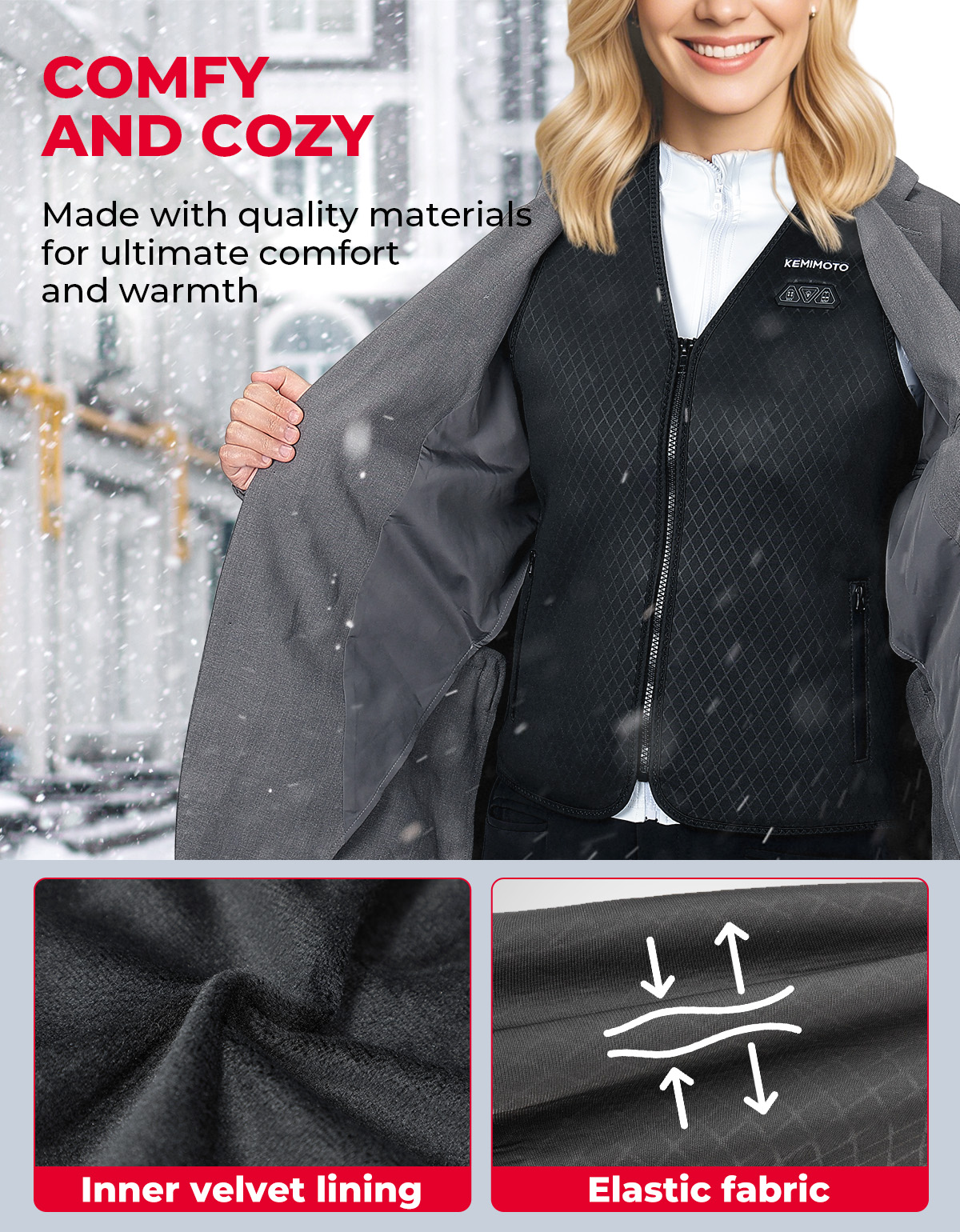 Unisex Heated Vest with 6 Heat - Motorcycle Gear Vest ulasan dan harga