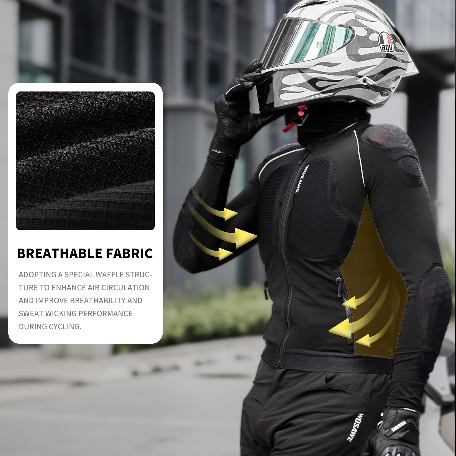 WOSAWE Men Motorcycle Riding J - Motorcycle Gear For Summer ulasan dan harga