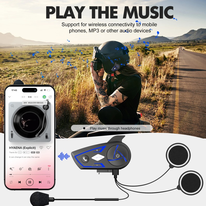 2026 New Houtonsen S3 RGB Tri  - Intercom Headset Helmet ulasan dan harga