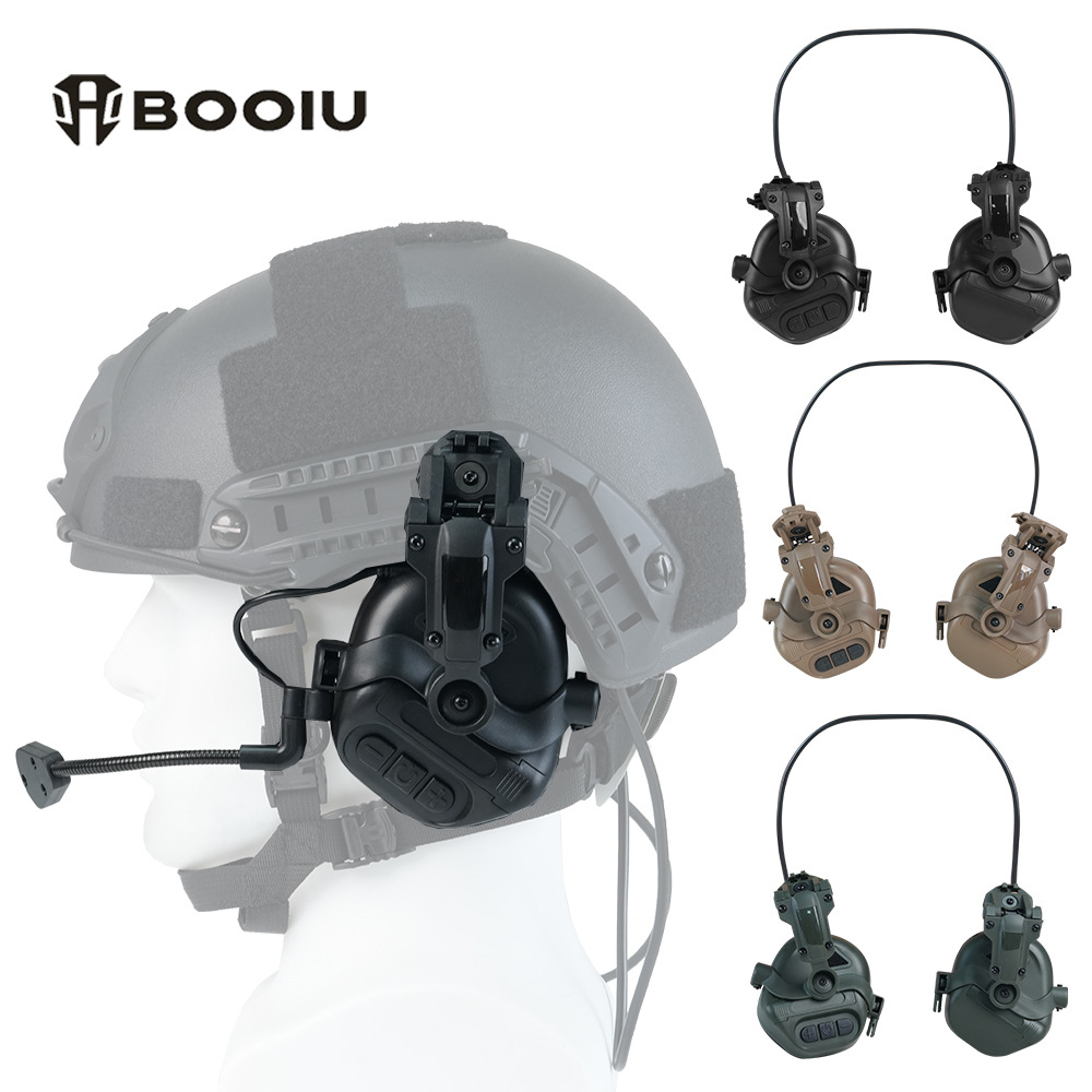BOOIU Tactical Shooting Headse - Intercom Headset Helmet ulasan dan harga