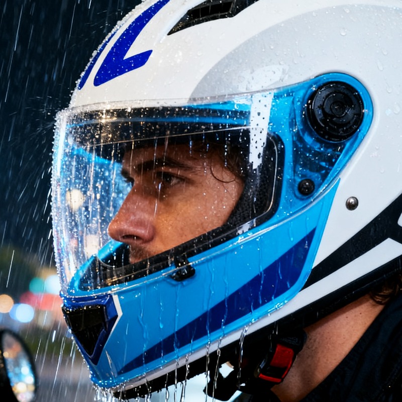 Upgraded Nano PET Helmet Visor - Motorcycle Gear Helmets ulasan dan harga