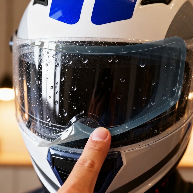 Upgraded Nano PET Helmet Visor - Motorcycle Gear Helmets ulasan dan harga