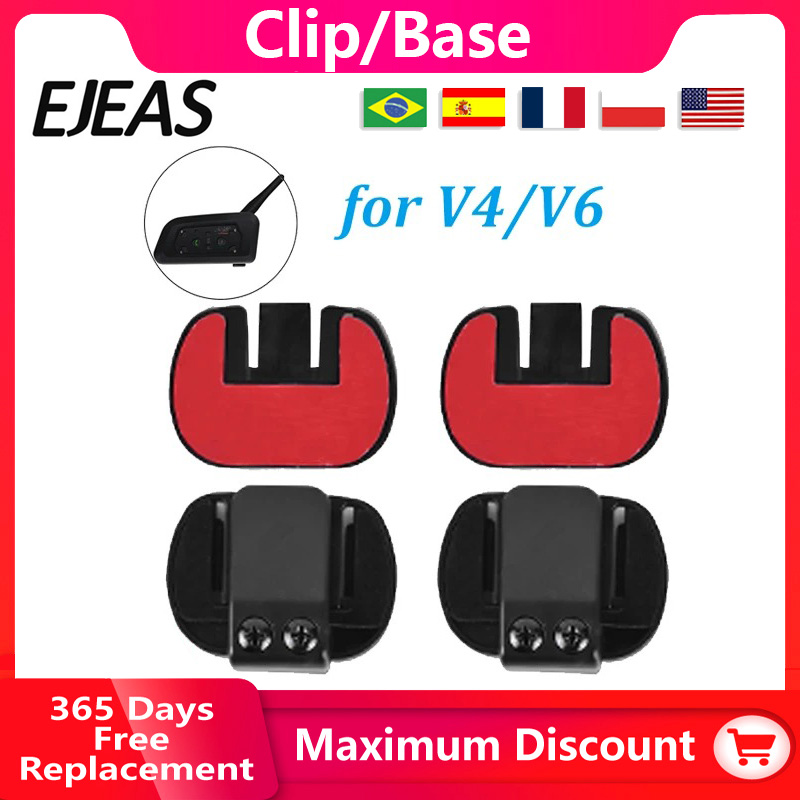 2PCS EJEAS V6 PRO (3.5mm Inter - Intercom Headset Helmet ulasan dan harga