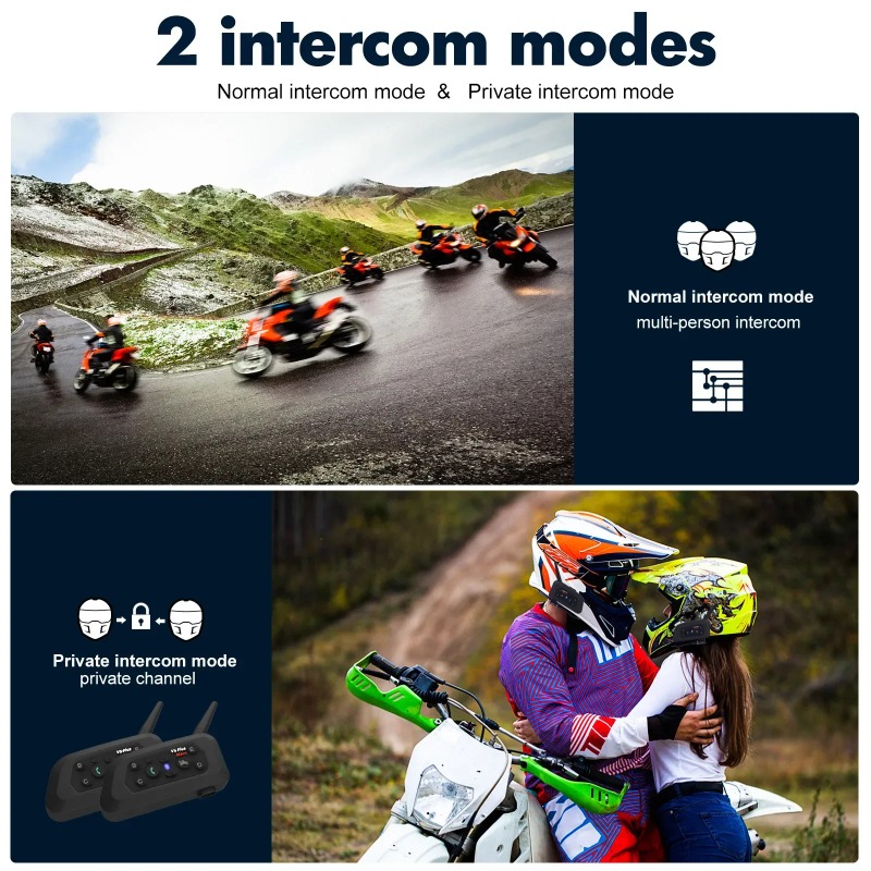 V6 PRO+ Motorcycle Intercom BT - Intercom Headset Helmet ulasan dan harga